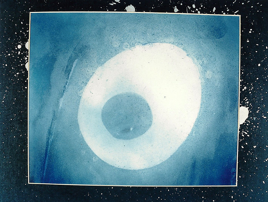 5D nr 72 Cosmic Eye aquarel 80 x 60 cm 1968